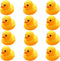 Preschool Bath Toys - Rubber Floating Squeaky Baby Wash Shower Toy for Toddlers, 12 Pcs (Yellow Duck)
