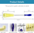Long Bottle Brush Cleaner, 16" Flexional Water Bottle Cleaning Brush for Tumblers and Wine Stemware