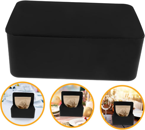 HEALLILY Wet Wipes Storage Box Wipe Box Cover Lid Plastic Face Towel Holder Easy Access Sturdy Construction