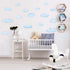 DECOWALL DS9-1702 Clouds Kids Wall Decals, Peel and Stick Removable Wall Stickers for Kids Nursery Bedroom Living Room