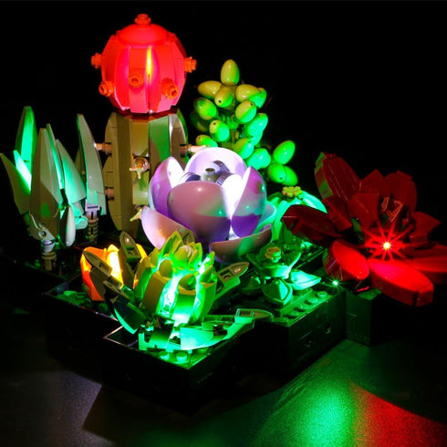 14 Pcs LED Light Bricks Compatible with Lego, Building Blocks Light for Night Light, Model Lighting, Decorative Lighting (Red light)