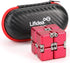 Aluminum Alloy Metal Infinity Cube Fidget Toy, 6 Colors, Handheld Desk Toy with Cool Case for Stress Relief
