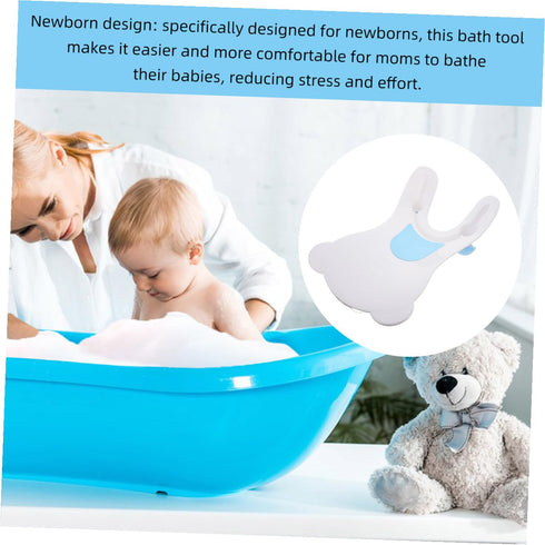 HANABASS Portable Baby Bathing Basin for Newborns Foldable Infant Bath Seat Easy-to-Clean Rinse Cup for Bathing