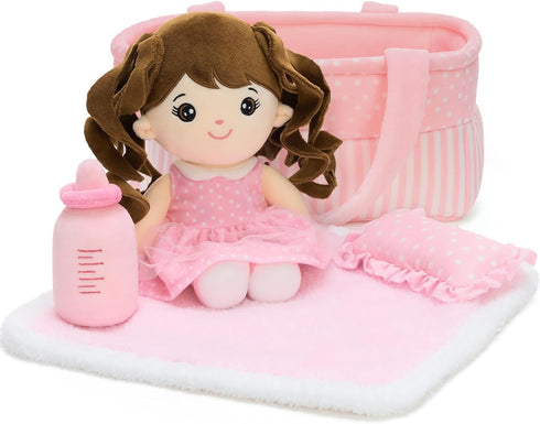 Playset Set,Babies Set,Baby Tezituor Baby Doll with Carrier Bassinet Bed,Baby Doll Accessories with Dolls, Portable