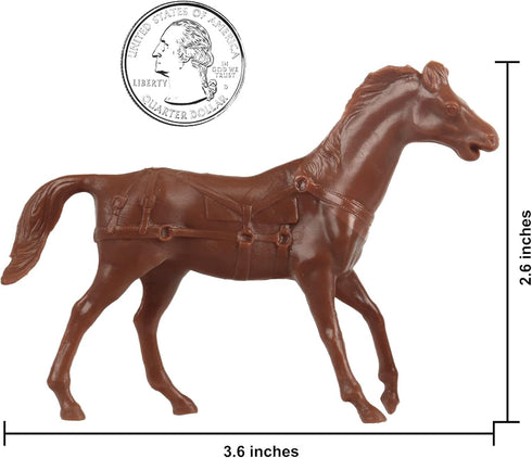 BMC Classic Marx Western Pack Horses Old West Cowboy Plastic Playset Accessories