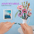 OSDUE Sets, 547 Mini Bricks Flower Bouquet Building Artificial Flowers, DIY Unique Decoration Home, Pieces Botanical