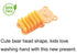 Nail Scrubber Brush Kids, Finger Nails Scrub Cleaning Washing Brushes with Soft Bristle for Baby and Children