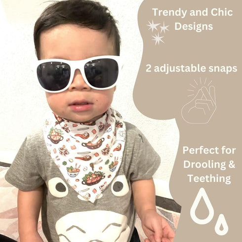 Baby Bandana Drool Bibs for Drooling and Teething, Gift Set for Boys & Girls, Soft 100% Cotton, 3 Pack