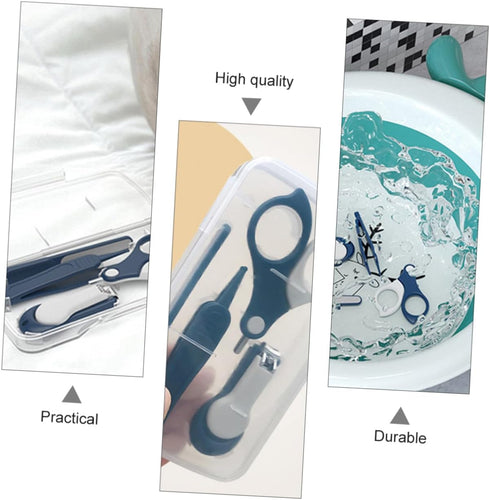 Set ORFOFE Nail Clippers Fingernail Scissors with Ergonomic Handle Portable Grooming Kit for Includes Nail File