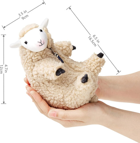 Shaved Sheep Stuffed Animal, Cute Plush Toy - Lamb Plush for Girls, Best Birthday Gifts for Teens