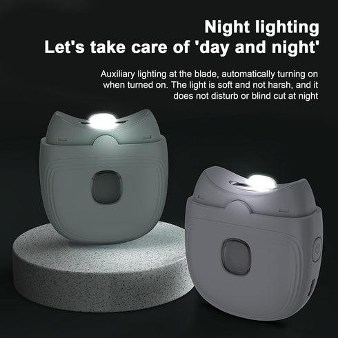 TARSHYRY Trimmer Electric Nail Clipper with LED Light, Electric Nail with Nail Clip Storage, Type CRechargeable