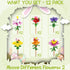 UMEELR 12Pcs Pre Filled Easter Eggs with Flowers, DIY Flower Surprise Building Blocks Toys for Basket Stuffers, Easter