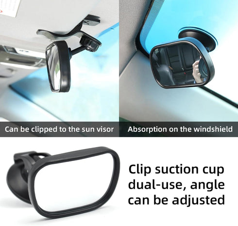 Baby Car Mirror, Shatterproof Automotive Interior Rearview Baby Observation Mirror, Adjustable Child Safety Seat Rear