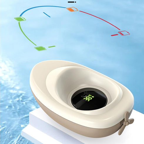 Generic Bath Water Temp Gauge - Accurate Reliable Reading Logic Station, Floating Smart Digital Monitor, Small Boat