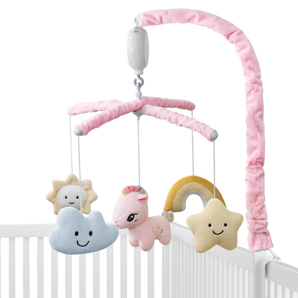 Feisike Crib Mobile for Girls - Baby Mobile for Crib with 35