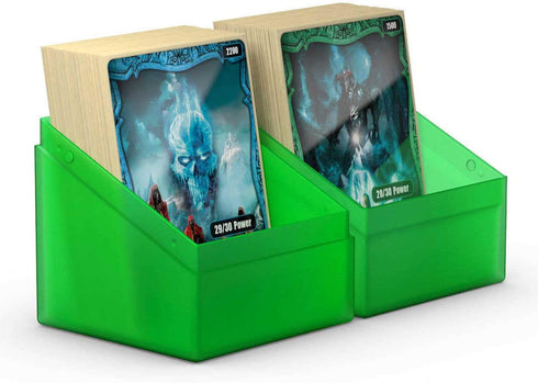 Ultimate Guard Boulder 100+ Classic Deck Case for 100 Double-Sleeved TCG Cards, Emerald, Durable Storage