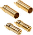 5 Pairs EC5 Banana Plug Connectors - EC5 Male Female 5mm Gold Bullet Plugs for RC ESC LIPO Battery