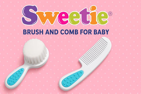 Sweetie Brush and Comb for Baby Blue