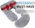 Wodsfay 57 Inch U-Shaped Pregnancy Pillow for Sleeping, Full Body Support for Back, HIPS & Belly - Maternity Pillow