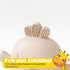 Beige Pacifier Teether Toy, Never Drop Baby Teether Wrist Wearable, Little Chick Newborn Toys by Muqee Peeko