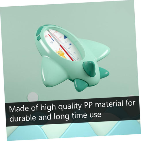 SUPVOX Cartoon Water Temperature Tester - Green Bath Thermometer for Safe Toddler Bathing