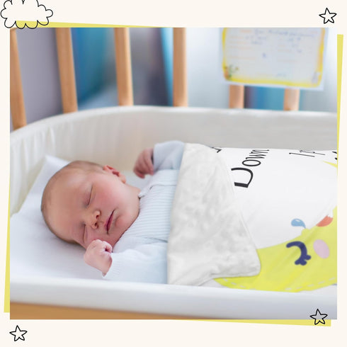 Peryiter Plush Baby Blanket for Baptism Gift, Dotted Backing, Scripture Quote Blanket for Newborn Boy Girl, 30" x 40"