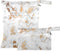 visesunny White Marble with Gold Texture Modern 2Pcs Wet Bag with Zippered Pockets