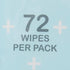 (12 Pack, 864 99% 6.8 7 72 Pack McKesson Baby Wipes, Unscented Wipes) - Aloe & Vitamin E, Water, Flip-Top Lid, Wipes