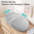 YENING Waterproof Leather Changing Pad - Washable Baby Diaper Mat - Grey
