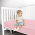 Magik & Kover 2 Pack 52" 28", Stretchy Crib Sheets for Girls, Fitted Crib Sheets for Standard Crib and Toddler Mattress