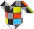 Larger Snake Cube Puzzle Fidget Sensory Toy, Vivid Rainbow 8 Colors Magic Ruler Twist Cube Brain Teaser Puzzles (48