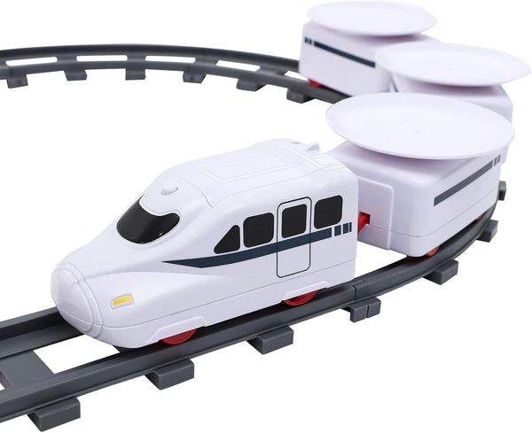 TOYANDONA Sushi Train Set Rotating Table Food Train Battery Powered Electric Train