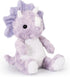 Cute Purple Dinosaur Stuffed Animals for Girls, Cuddly Plush Toy for Kids, Huggable Triceratops Birthday Gifts
