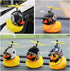 wonuu Rubber Duck Car Decorations - Cute Yellow Duck Dashboard Ornaments with Propeller (W-8&Black)