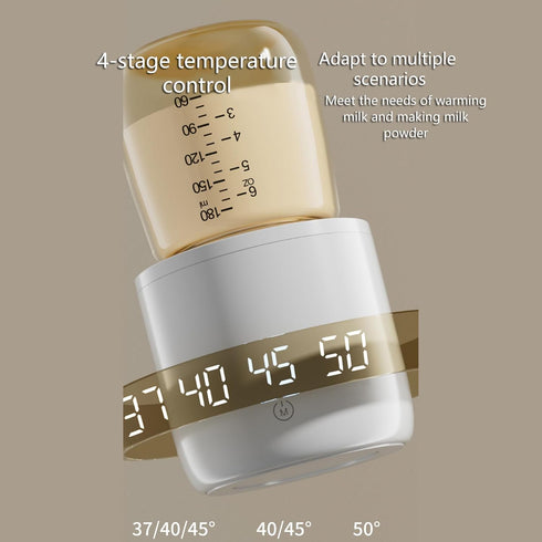 Montesy 5000mAH Digital Compact Bottle Warmer for Travel with Intelligent and Battery Lightweight Design