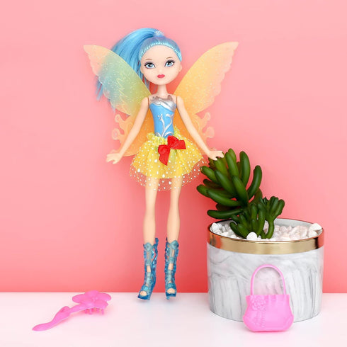 ONEST 5 Sets 8 Inch Fairy Girl Dolls - Includes 5 Handmade Doll Clothes & 5 Pairs of Doll Shoes