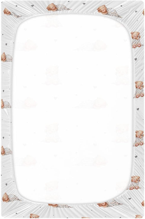 52 28 9In, g344134529p821c876s1914 vvfelixl Crib Sheets for Boys Cute Sleeping Teddy Bears Toddler Baby Girl Sheets