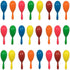 24pcs Mini Maracas for Kids, Mexican Fiesta Party Favors, Plastic Shakers for Birthday Supplies