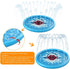 Jasonwell Splash Pad Sprinkler/Play Mat for Kids, Outdoor Inflatable Water Toys for 18+ Months