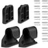 Retractable Baby Gate Replacement Parts, 55" W x 33" H Likzest Extensions (Includes 2 x Latches + 2 x Brackets + Screws)