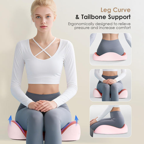 FLORICH Car Seat Cushion for Driving, Memory Foam Seat Cushion for Car Office Chair, Ergonomic Office Seat Chair