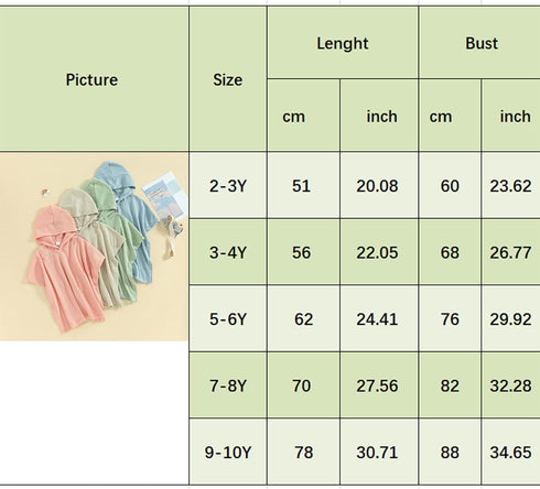 Owl's-Yard 2-3T) Kid's Beach Towel with Hood Waffle Loose Fit Swim Cover Up Little Boys Girls Hooded Beach Towel