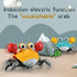 Yeaye Crawling Crab Baby Toys, Tummy Time Toy for 0-12 Months, Learning Crawl System Music, Green