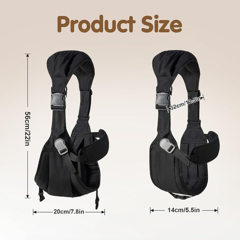 yemyig Carrier,2026 25-60lbs(Black) Baby Sling Carrier,Toddler New Baby Sling with Waist Harness,Portable