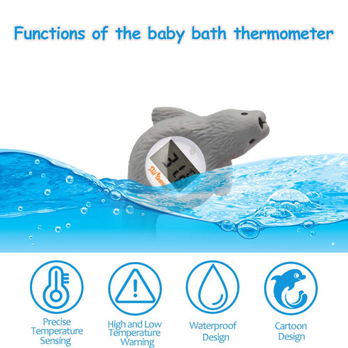 Doli Yearning Upgarde Digital Baby Bath LCD Thermometer |Kids' Bathroom Safety Products|Water Thermometer Infant Seal