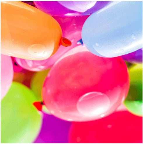 100 pcs Assorted Water Balloons with Filler in Poly Bag