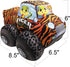 ArtCreativity Safari Plush Monster Truck, 8 Inch Soft Car Toy for Toddlers, Great Gift Idea