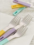 ANNOVA Children's Flatware, 6 Pieces Kids Silverware - Stainless Steel, 3 Safe Forks, 3 Tablespoons, Toddler Utensils