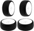 Plastic Wheel Rims 12mm Hex Hub & Rubber Tires with Foam, Compatible with HSP Tamiya HPI Kyosho 1/10 RC