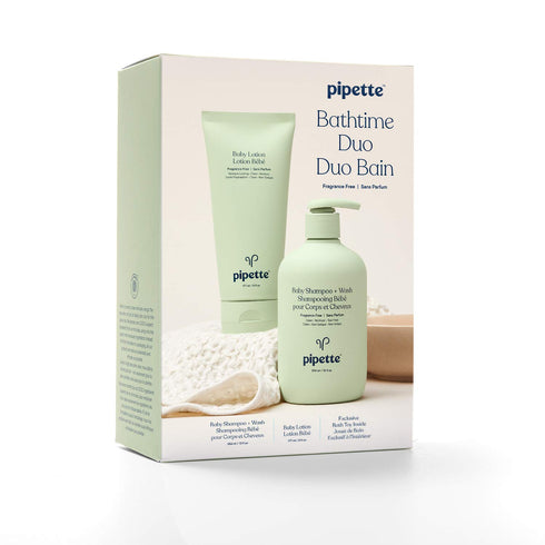 Pipette Set (3-Piece Set) Baby Bathtime Duo Baby Wash Tear-Free and Moisturize with Renewable Plant-Derived Squalane